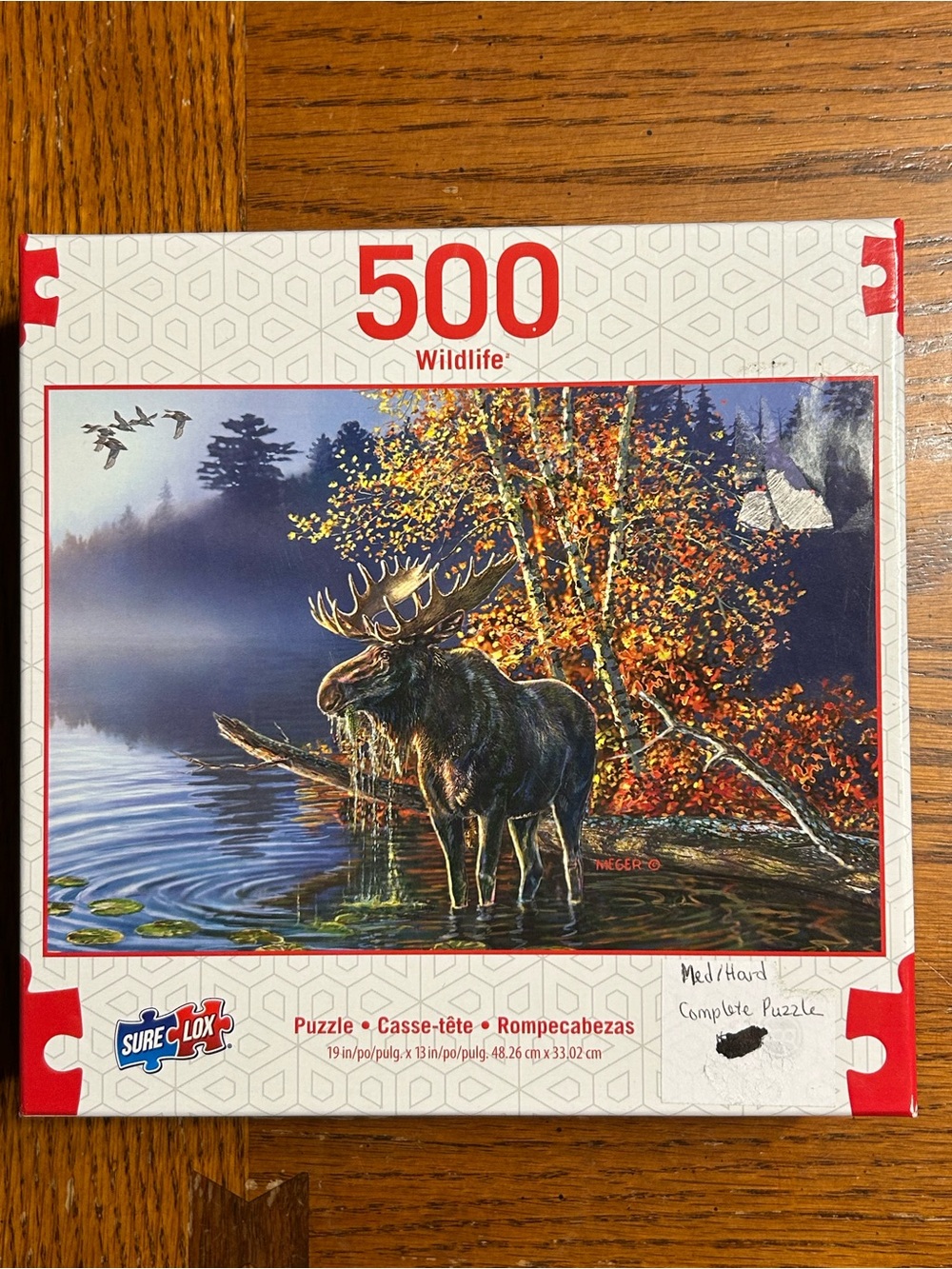 500-Piece Wildlife Moose Puzzle - Multi-Color